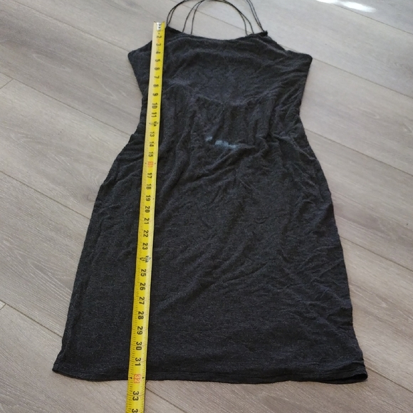 Naked Zebra Dark Grey Strapless Dress - Picture 10 of 11